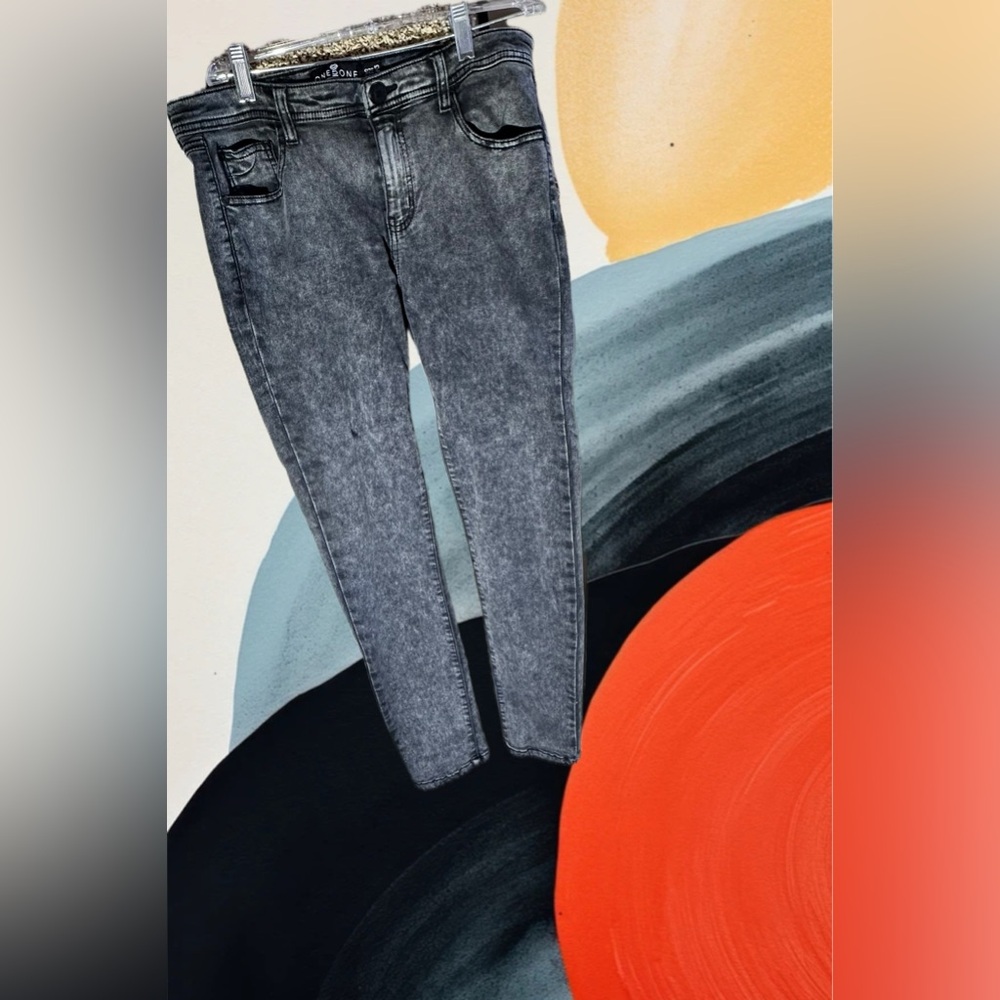 Smoke grey skinny jeans